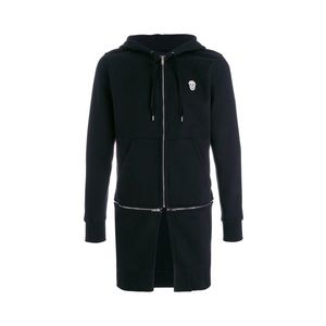 Alexander MQueen Black double zip hoodie Size XS
